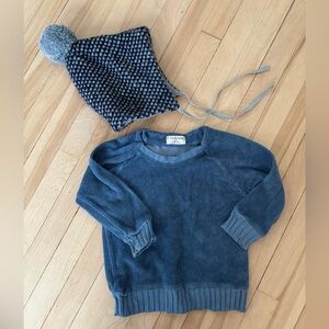 +1 in the family terry sweater and hat, 12 mos